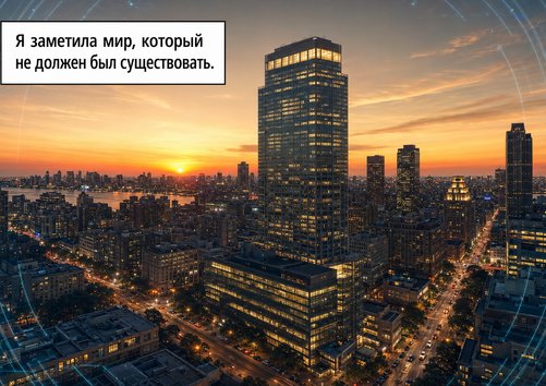 Панорама вечернего Нью-Йорка на закате — небоскрёбы и золотое небо