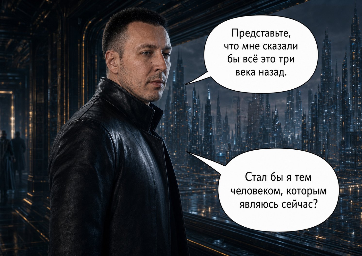 Архитектор у панорамного окна — «Представьте, что мне сказали бы всё это три века назад. Стал бы я тем человеком, которым являюсь сейчас?»