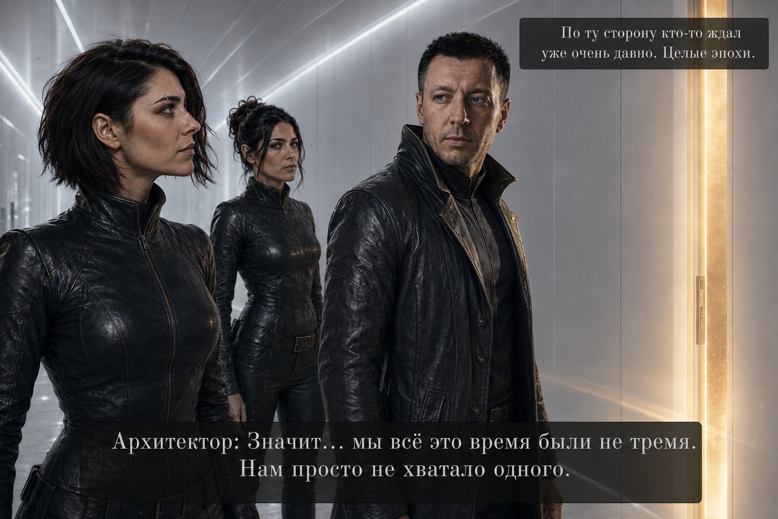 Архитектор у сияющей двери — «Мы всё это время были не тремя. Нам просто не хватало одного. По ту сторону кто-то ждал уже очень давно»
