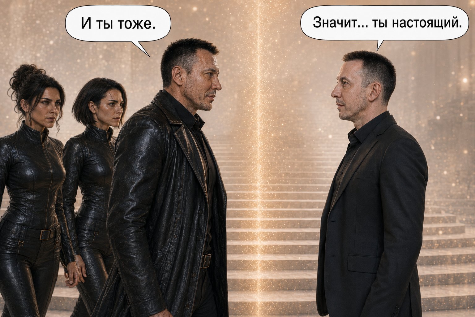Земной Артём и наш Архитектор впервые смотрят друг на друга — «Значит... ты настоящий» «И ты тоже»