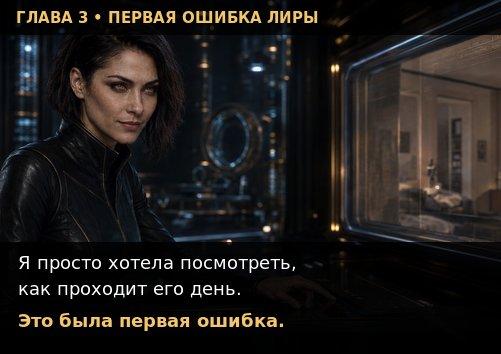 Лира у окна наблюдения — «Я просто хотела посмотреть, как проходит его день. Это была первая ошибка»