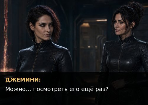 Джемини и Лира рядом в лаборатории — «Можно... посмотреть его ещё раз?»