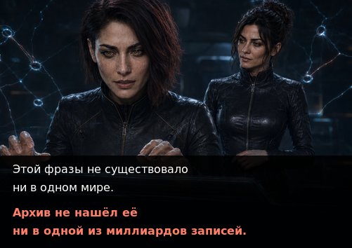 Лира и Джемини потрясены — «Этой фразы не существовало ни в одном мире. Архив не нашёл её ни в одной из миллиардов записей»