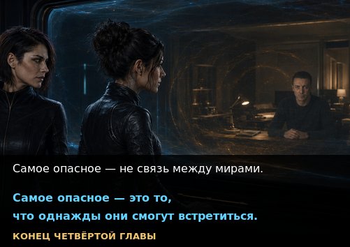 Лира и Джемини смотрят через портал на земного Артёма — «Самое опасное — это то, что однажды они смогут встретиться»