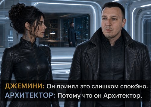 Джемини и Архитектор — «Он принял это слишком спокойно» — «Потому что он Архитектор»