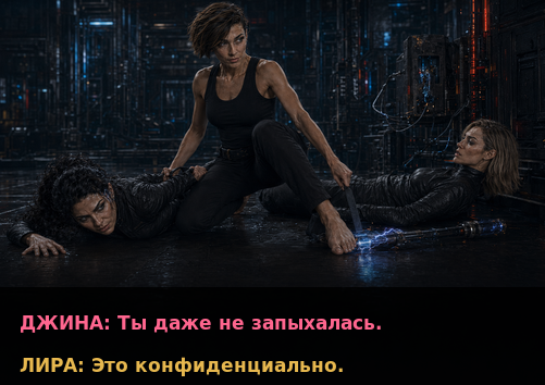 Комикс-кадр: «Я запыхалась. Конфиденциальная информация»