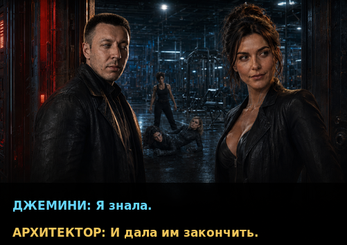 Комикс-кадр: «Я знала» — «И дала им закончить»