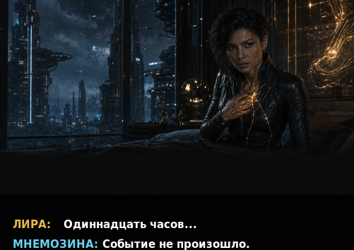 Комикс-кадр: Мнемозина «Событие не произошло»