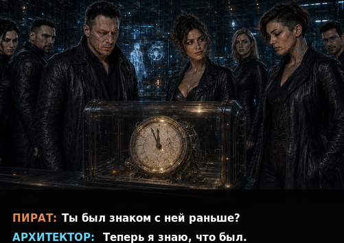 Комикс-кадр: «Ты был знаком с ней раньше?»