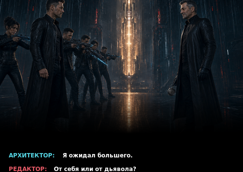 Комикс-кадр: «Я ожидал большего» — «От себя или от дьявола?»